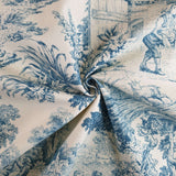 Tessuto Toile de Jouy H 280 cm - CARTA DA ZUCCHERO/ECRU