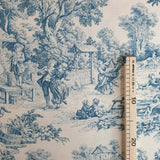 Tessuto Toile de Jouy H 280 cm - CARTA DA ZUCCHERO/ECRU