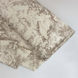 Tessuto Toile de Jouy H 280 cm - TORTORA/ECRU