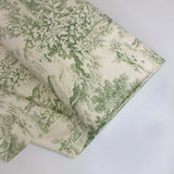 Tessuto Toile de Jouy H 280 cm - VERDE/ECRU