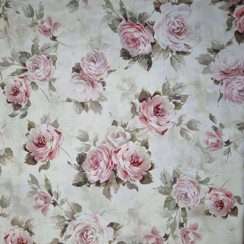 Panama Digital Fund Baumwolle – SANDERSON ROSA H 280 cm