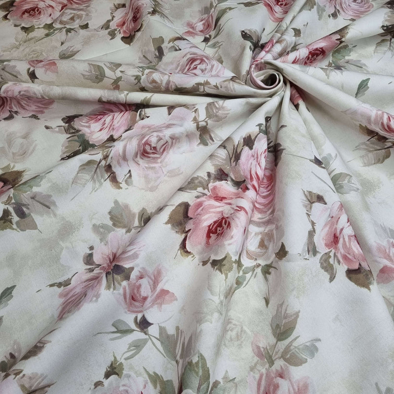 Panama Digital Fund Baumwolle – SANDERSON ROSA H 280 cm