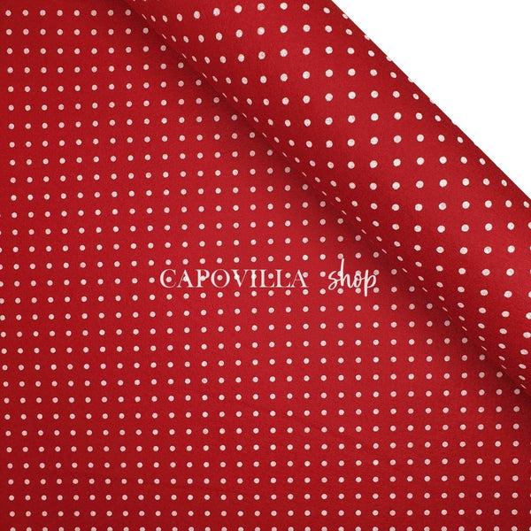 Pannolenci Stampato H 180 cm - BORDEAUX/POIS BIANCHI