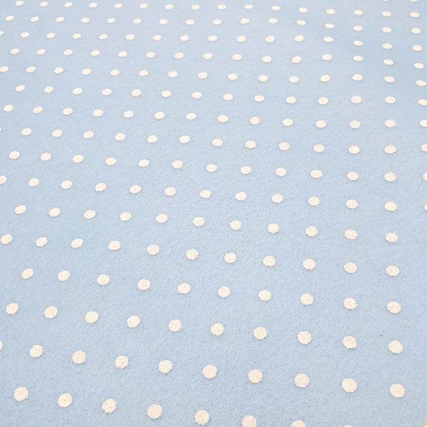 Pannolenci Stampato H 180 cm - CIELO/POIS BIANCHI