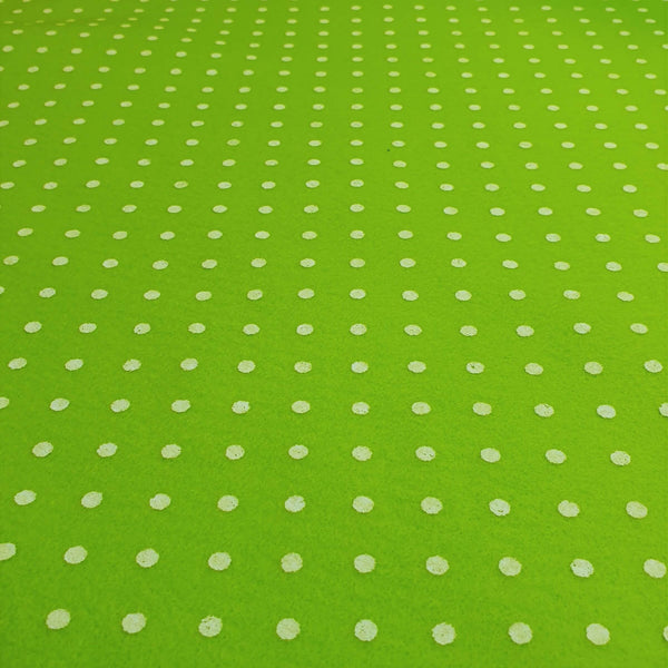 Pannolenci Stampato H 180 cm - VERDE MELA/POIS BIANCHI