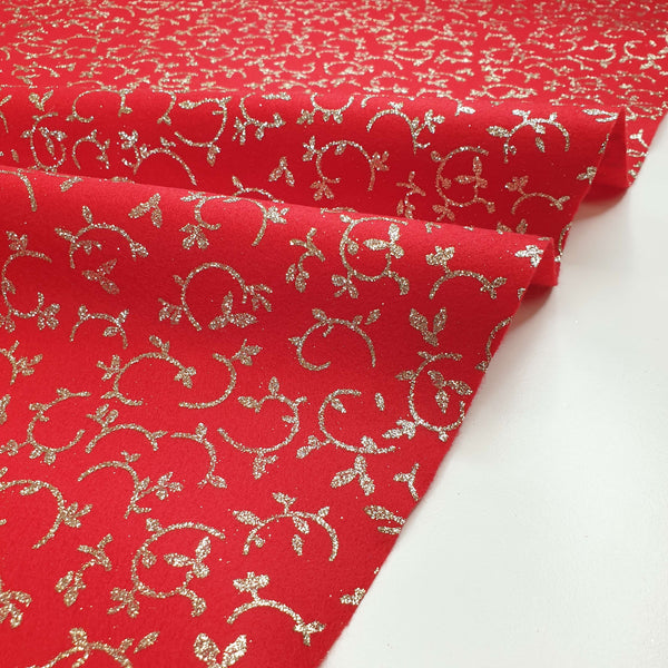 Pannolenci H 160 cm - FIAMMA RAMI GLITTER ORO