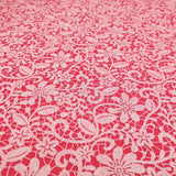 Bedruckte Pannolenci – Fuxia/weiße Spitze – Mindestmaß oder Vielfaches von 25 x 180 cm
