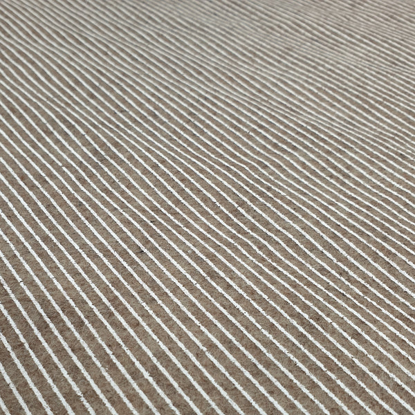 Pannolenci Stampato H 180 cm - CAMMELLO/RIGHE BIANCHE