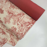 Tessuto Canvas M. Cotone H 280 cm - ROSSO