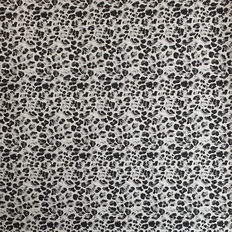Cotone Percallino H 290 cm - LEOPARDATO GRIGIO