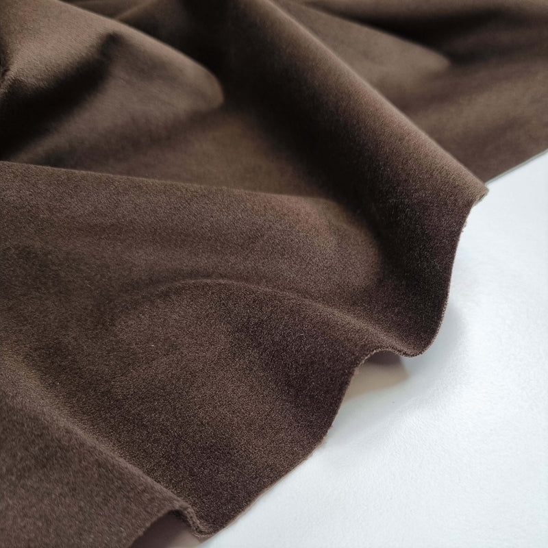 Velours lisse - CHOCOLAT - coupe minimum ou multiples de 25 x 150 cm